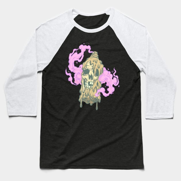 Death Breath Baseball T-Shirt by Oddhouse